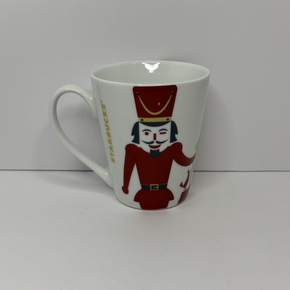 Starbucks Christmas Holiday Nutcracker Toy Soldier Coffee Mug Cup 12 Oz 2012